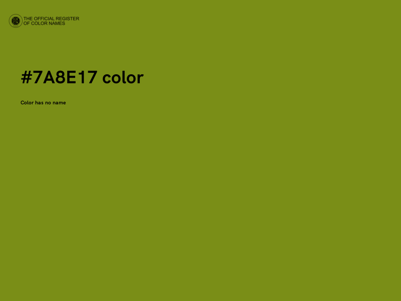 #7A8E17 color image