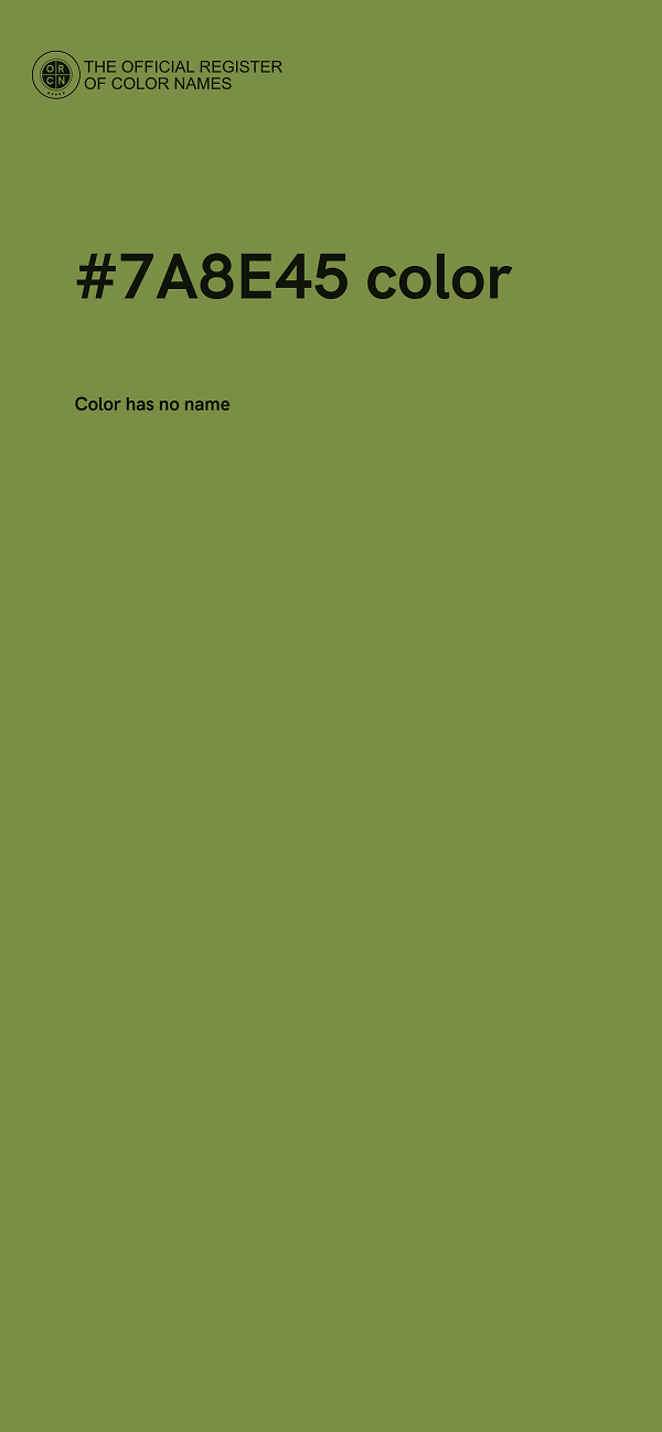 #7A8E45 color image