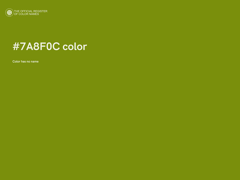 #7A8F0C color image