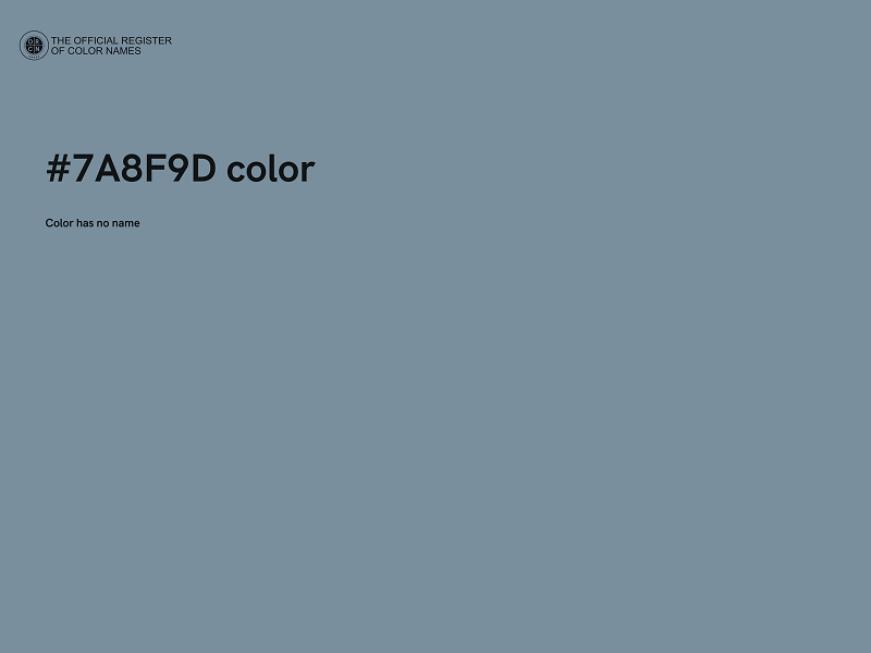 #7A8F9D color image
