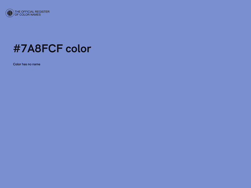 #7A8FCF color image