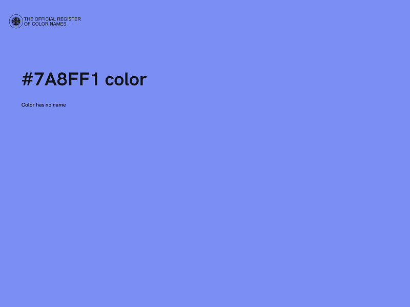 #7A8FF1 color image