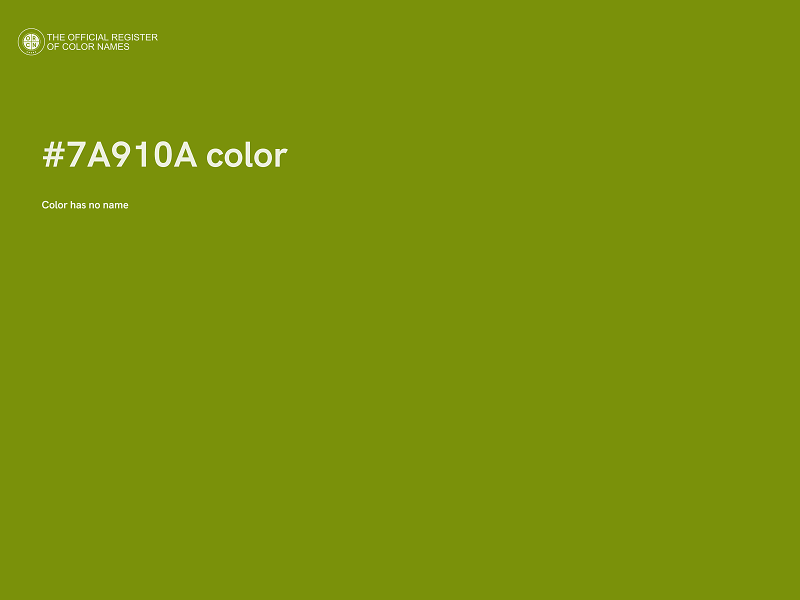 #7A910A color image
