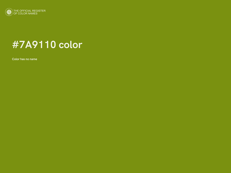 #7A9110 color image