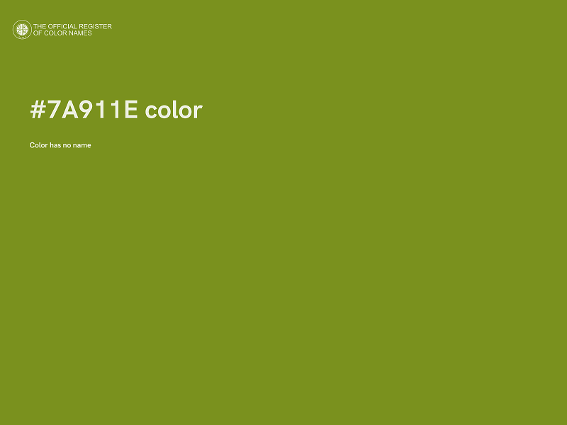 #7A911E color image