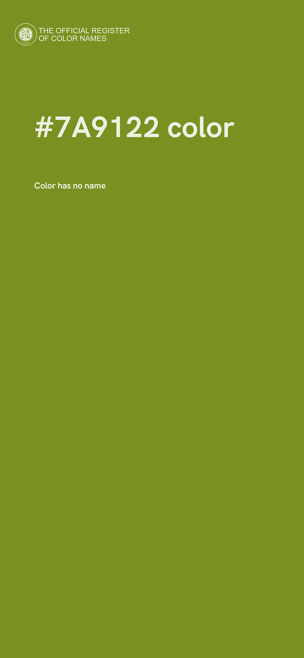 #7A9122 color image