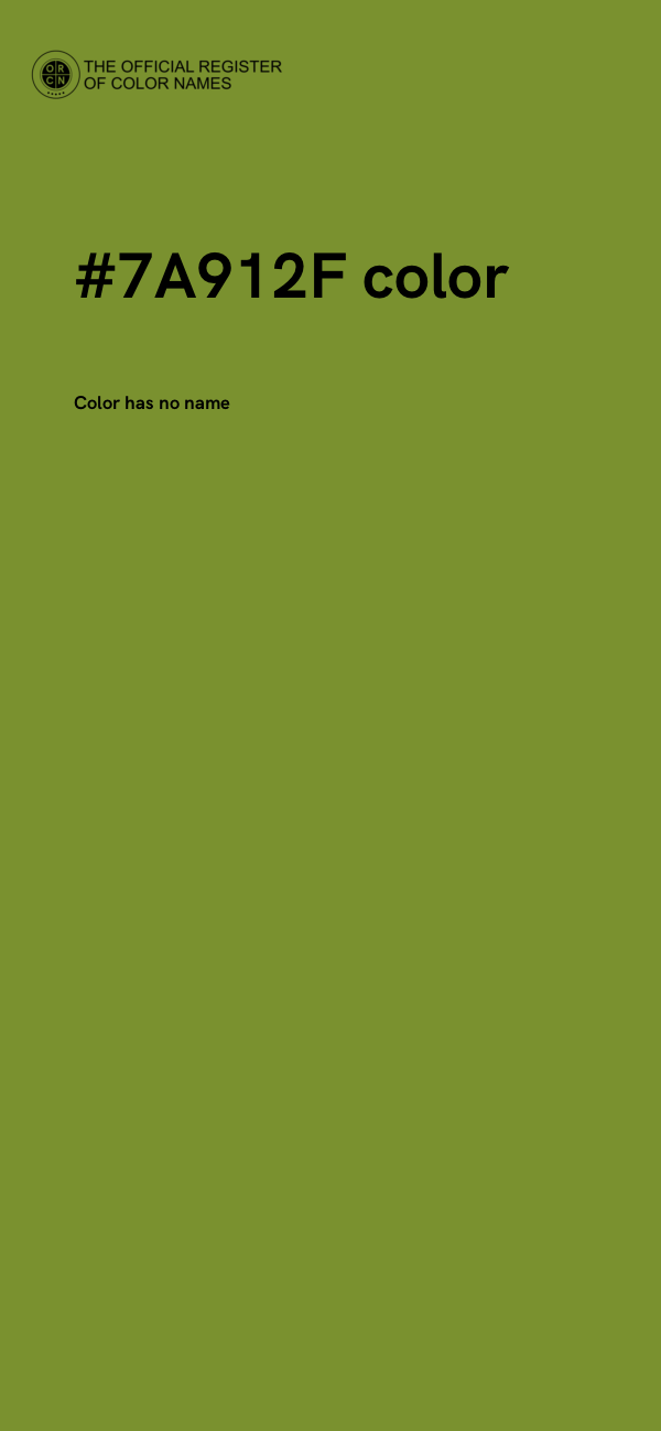 #7A912F color image