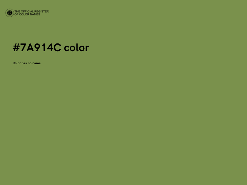 #7A914C color image