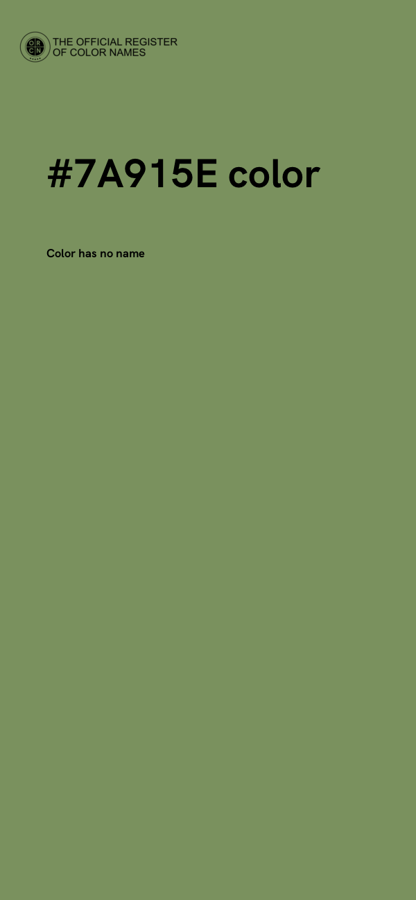 #7A915E color image