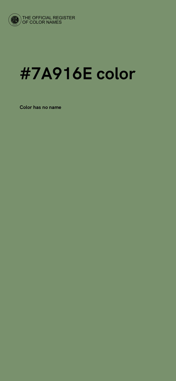 #7A916E color image