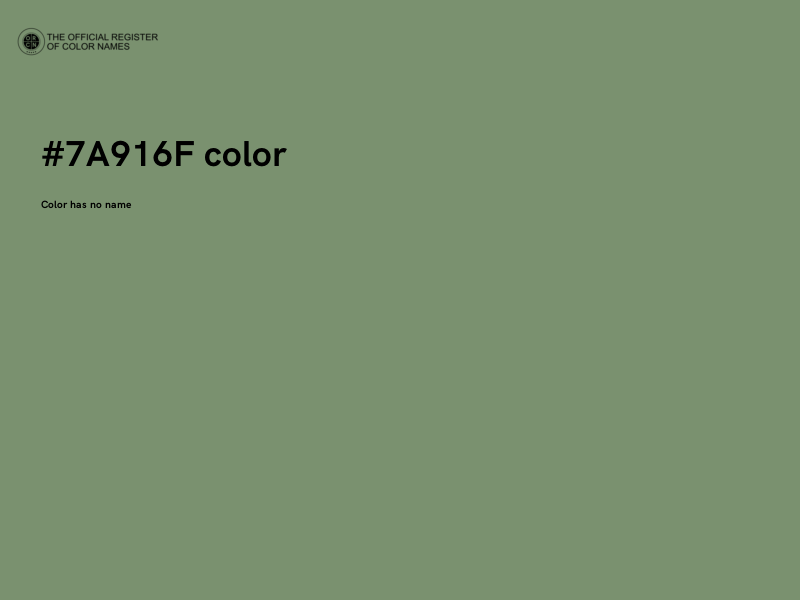 #7A916F color image