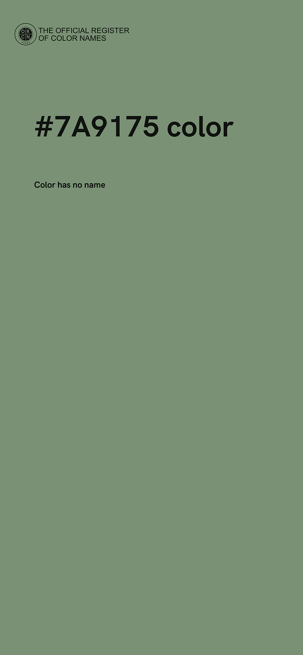 #7A9175 color image