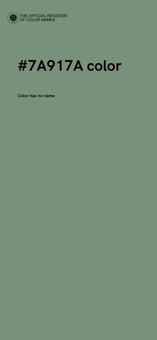#7A917A color image
