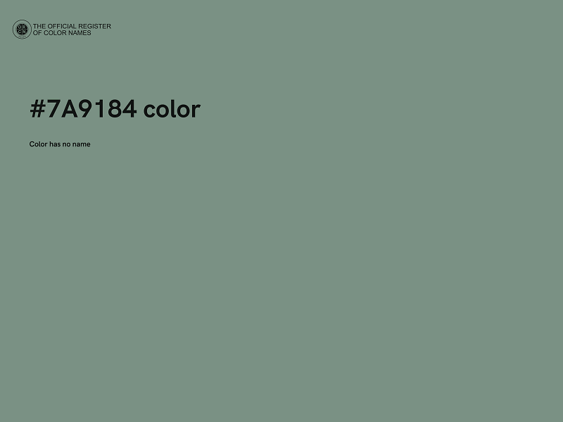 #7A9184 color image