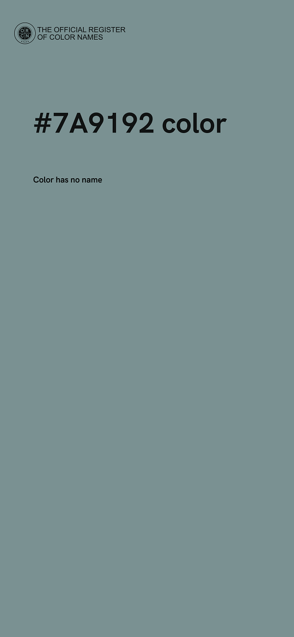 #7A9192 color image