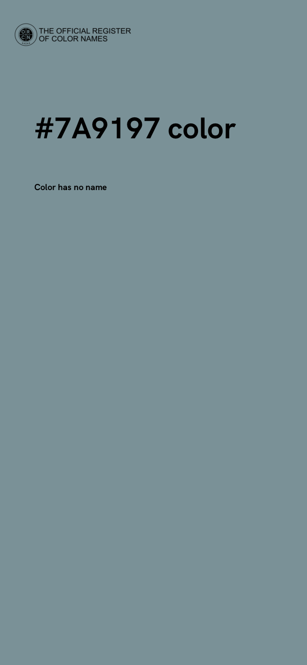 #7A9197 color image