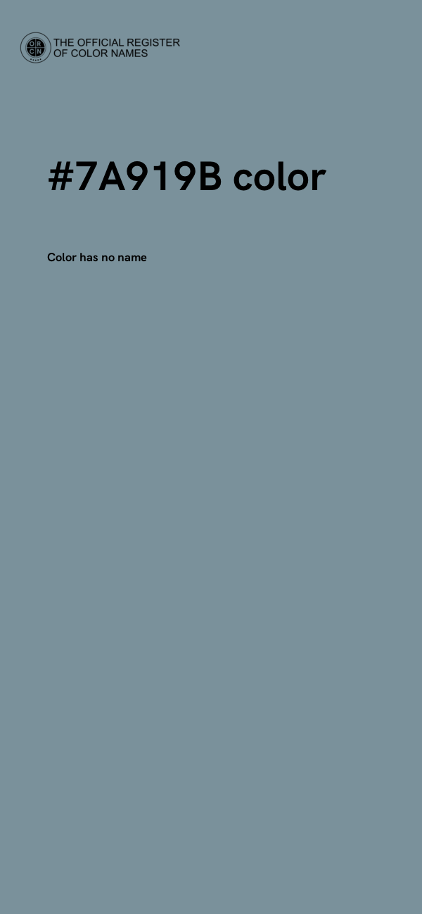#7A919B color image