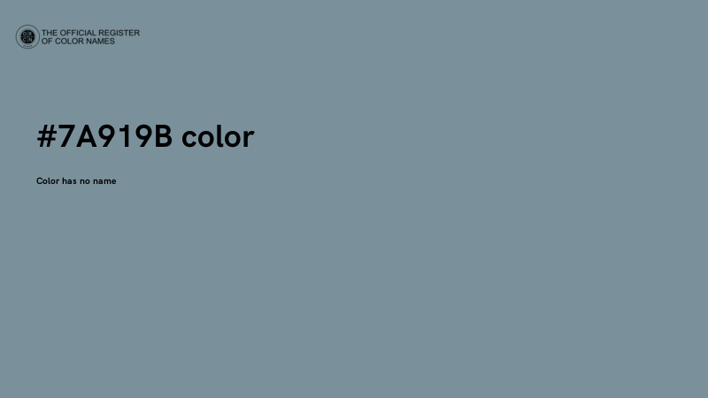 #7A919B color image