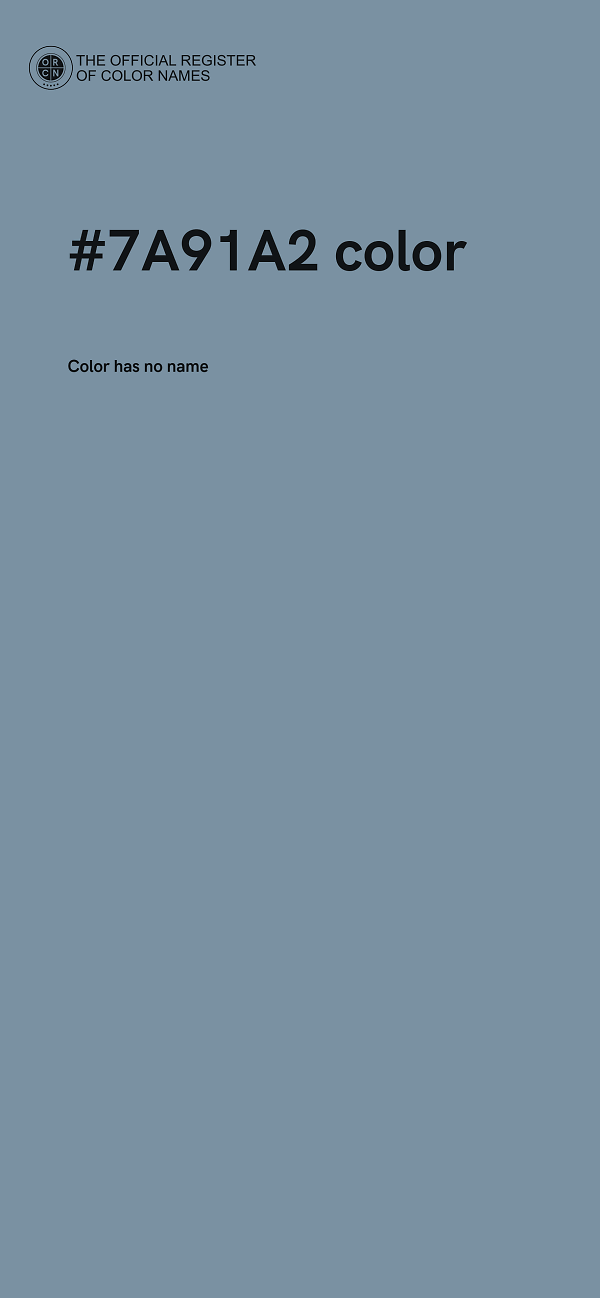 #7A91A2 color image