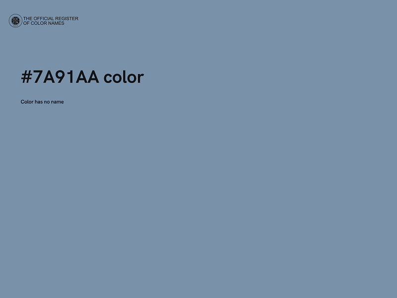 #7A91AA color image