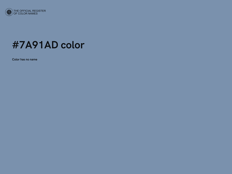 #7A91AD color image