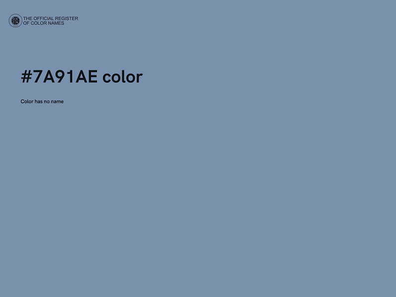 #7A91AE color image