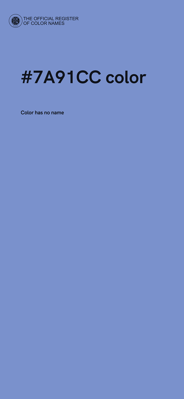 #7A91CC color image