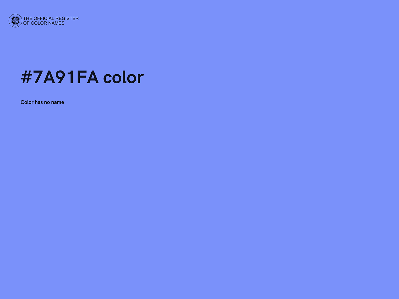 #7A91FA color image