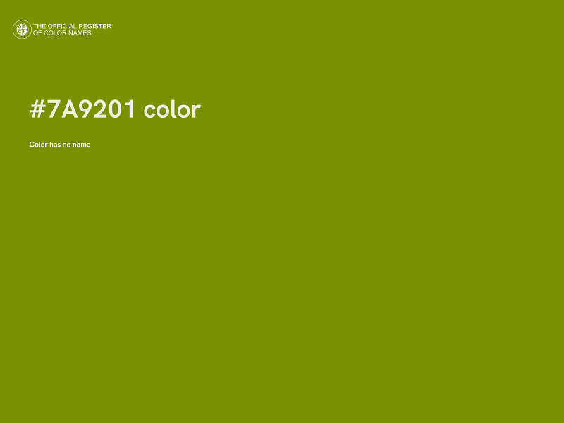 #7A9201 color image