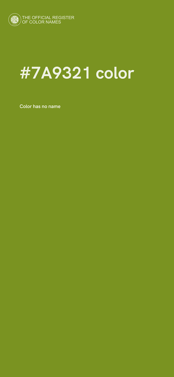 #7A9321 color image