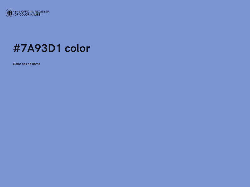 #7A93D1 color image