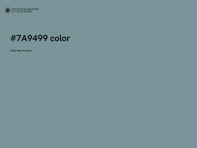 #7A9499 color image