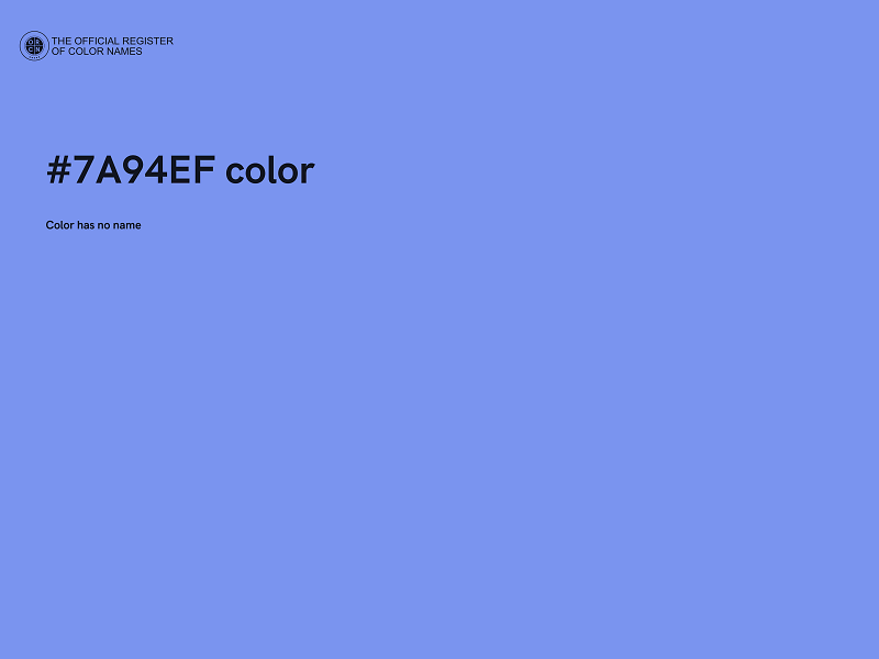 #7A94EF color image