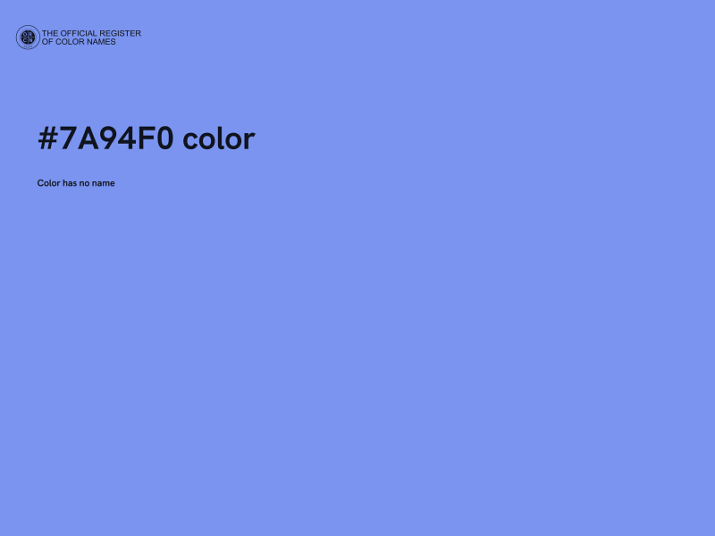 #7A94F0 color image