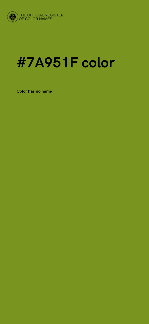 #7A951F color image