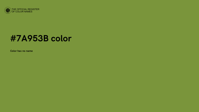 #7A953B color image