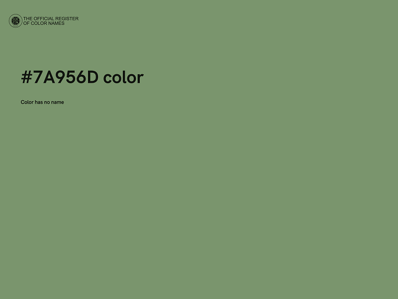 #7A956D color image