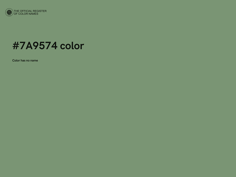 #7A9574 color image