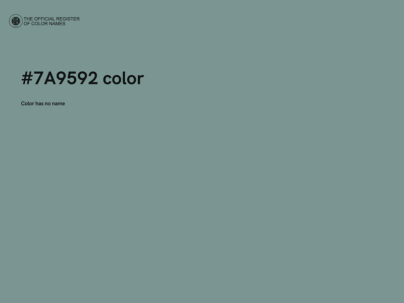 #7A9592 color image