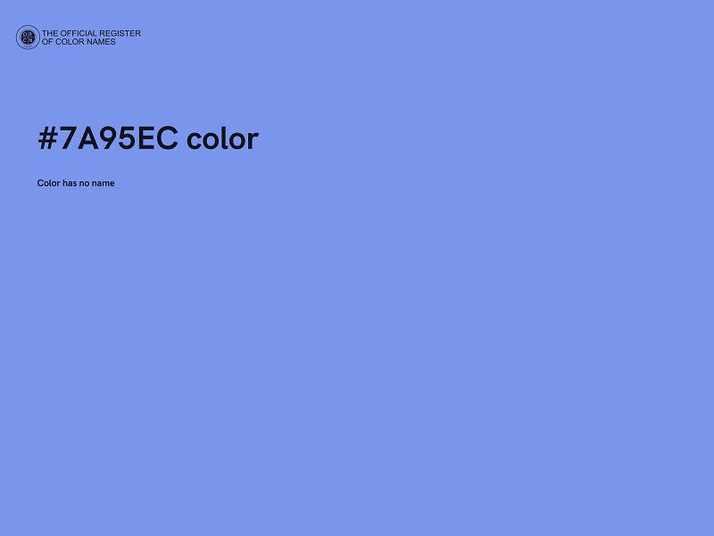 #7A95EC color image