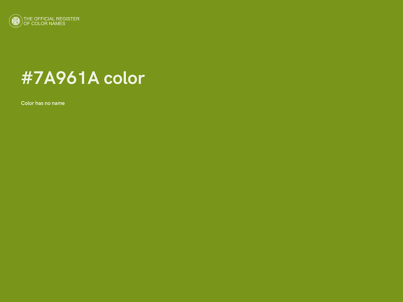 #7A961A color image