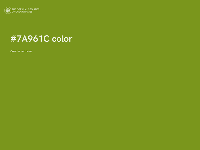 #7A961C color image