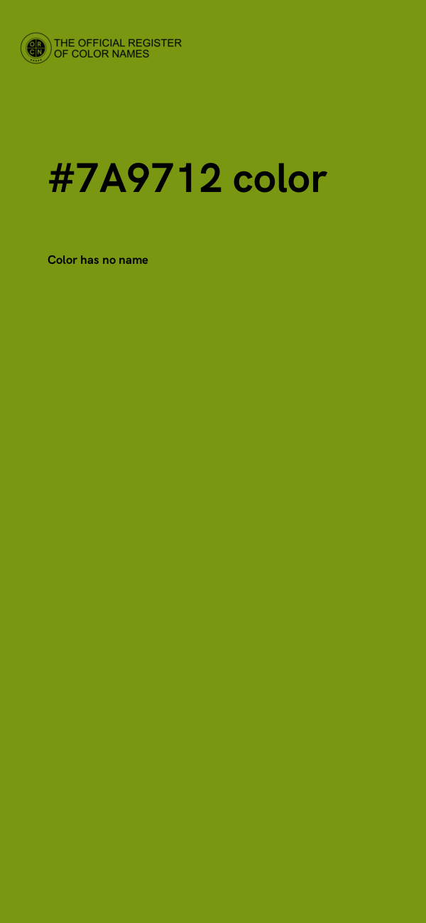 #7A9712 color image