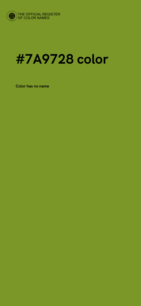 #7A9728 color image