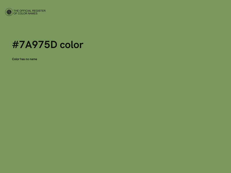 #7A975D color image