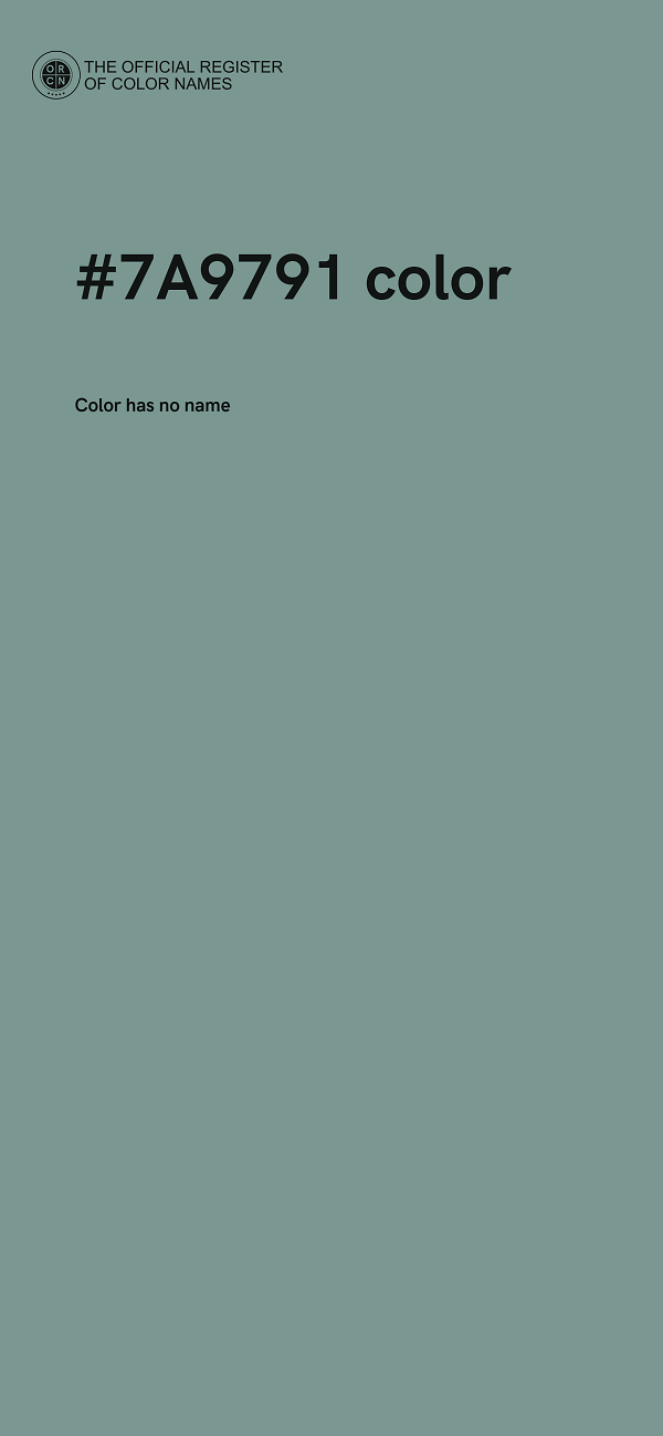 #7A9791 color image