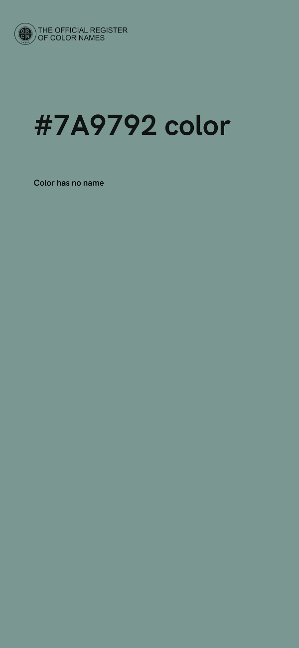 #7A9792 color image