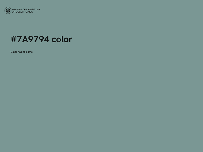 #7A9794 color image
