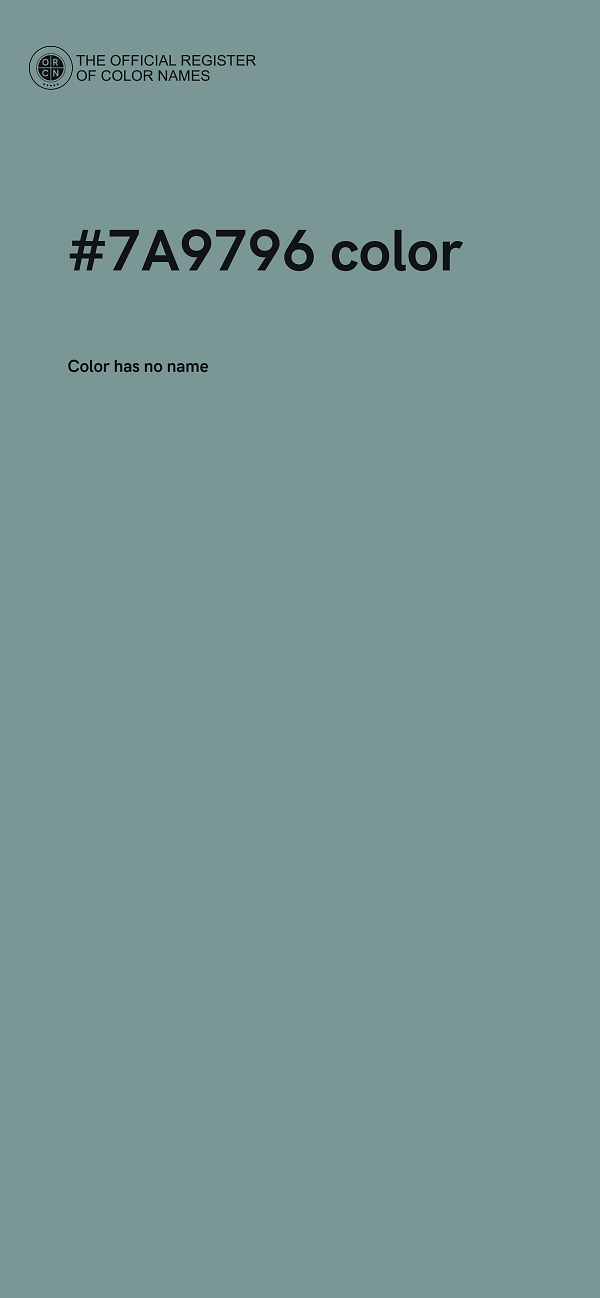 #7A9796 color image