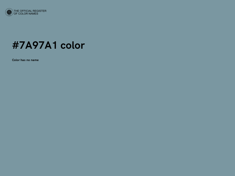 #7A97A1 color image